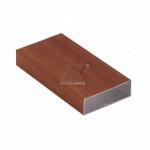 6061 T6 Square Extruded Beam Aluminium Alloy Tube Profiles Wood Grain Timber