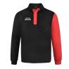 Buy cheap 180G 100 Polyester Long Sleeve T-SHIRT & POLO Red Contrast Black With Embroidery from wholesalers