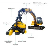 Buy cheap Yellow Automatic Mini Wood Cutter Machine Construction Equipment Accessories product