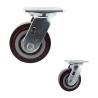 Buy cheap OEM Dark Red Polyurethane Wheel 230kg 5 Inch Swivel Casters from wholesalers