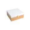 Buy cheap Luxury Bamboo Gift Box with White Cover and Gold Clasp from wholesalers