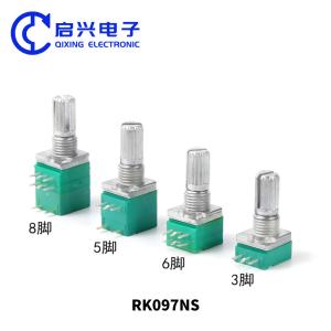 China RK097NS Single F Shaft Rotary Potentiometer Switch B10K B20K B50K B100K on sale