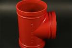 300 PSI Grooved Tee 6mm Pipe Thickness CNAS ILAC-MRA CCC certificated