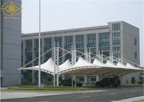 Buy cheap Warehouse Car Parking Shade Steel Frame PVDF Coated Car Parking Sun Shade Canopy from wholesalers