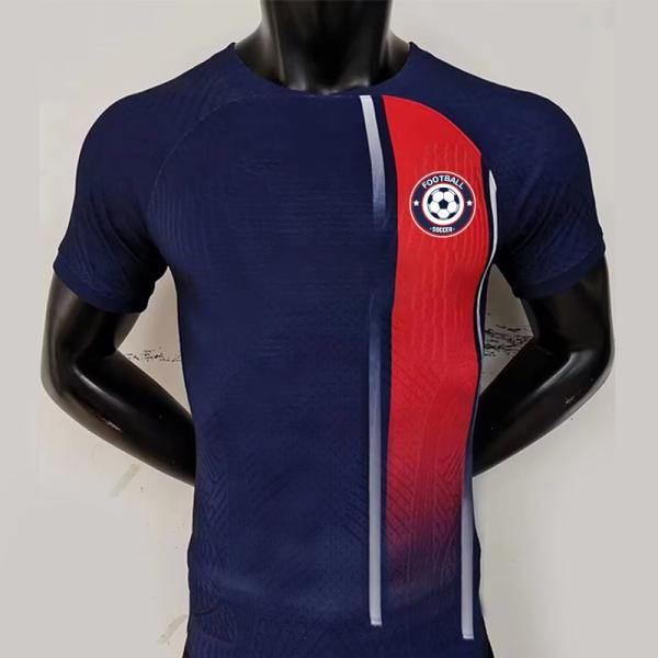 Buy cheap OEM Soccer Jersey Football Shirt Blank Blue And Red Soccer Training Uniform from wholesalers