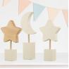 Buy cheap Wooden Nursery Shelf Decor Boho Nursery Decor Set Bohemian Baby Decor for Nursery Bedroom Boys Girls Kids from wholesalers