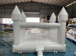 Moonwalk Commercial Inflatable White Bounce House Jumping Bouncy Castle Small