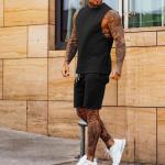 Sleeveless Two Piece Short Set Lounge Workout Clothing Gym Fitness Sets