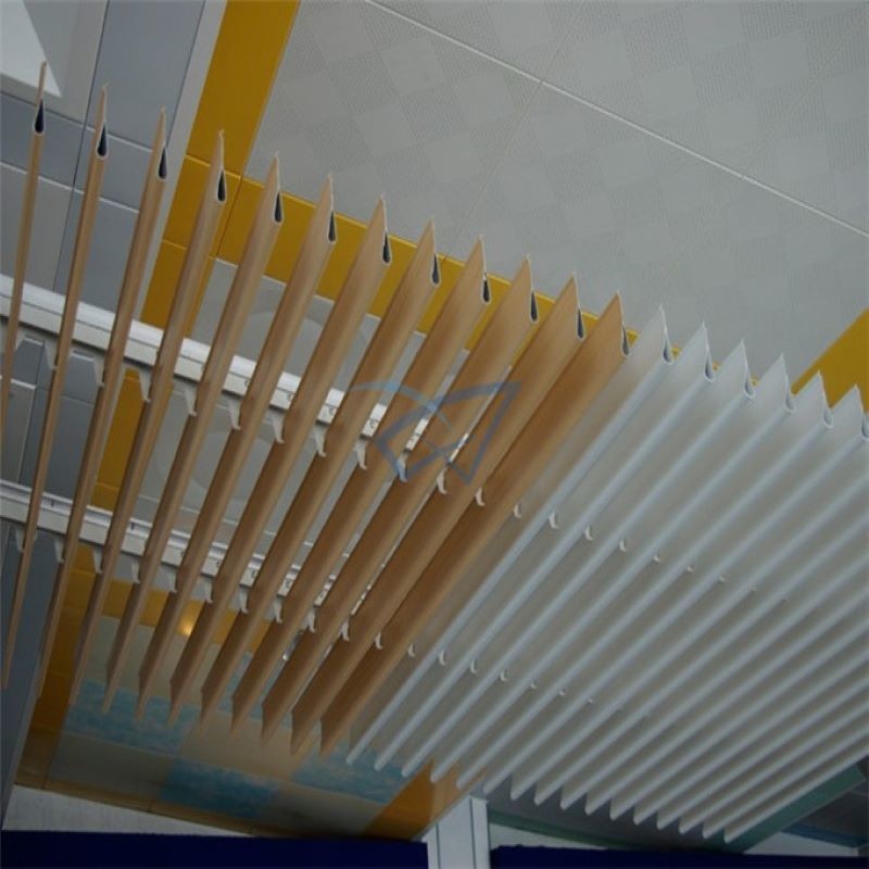Dripping Shaped Aluminum Metal Ceiling 1.3mm Thickness Indoor Decoration