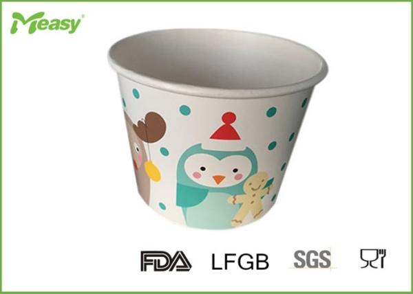 Buy cheap Customized Disposable Paper Bowl For Frozen Yogurt / Ice Cream , FDA LFGB Standard from wholesalers