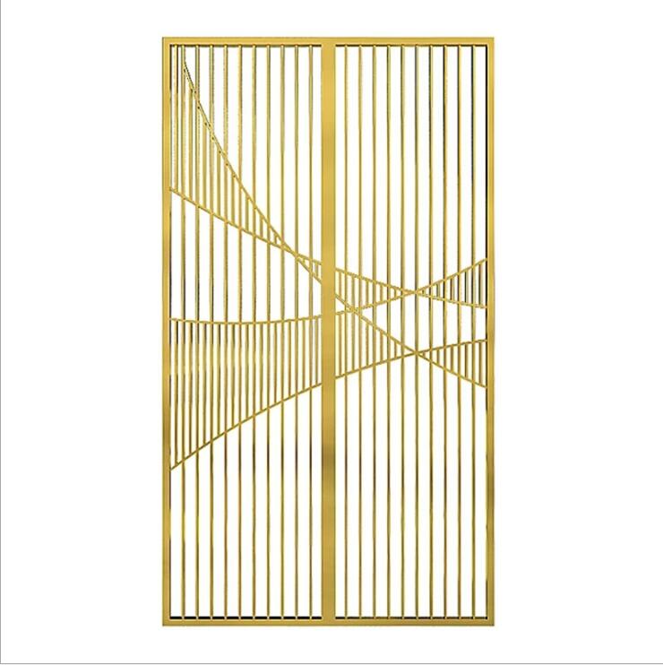 Hotel decorative luxury stainless steel sliding room divider