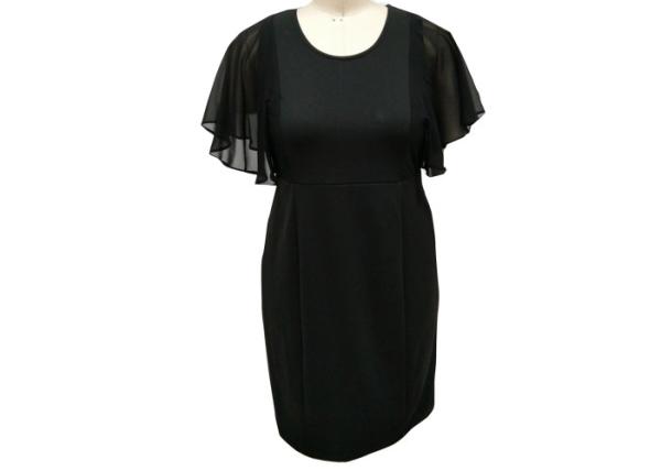 Buy cheap Crew Neck Women'S Casual Dresses Casual Black Maxi Dress Rome Fabric from wholesalers