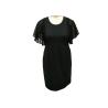 Buy cheap Crew Neck Women'S Casual Dresses Casual Black Maxi Dress Rome Fabric from wholesalers
