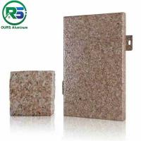 Buy cheap PVDF Coating Marble Grain 3D Aluminum Wall Panels Balconies For Exterior product