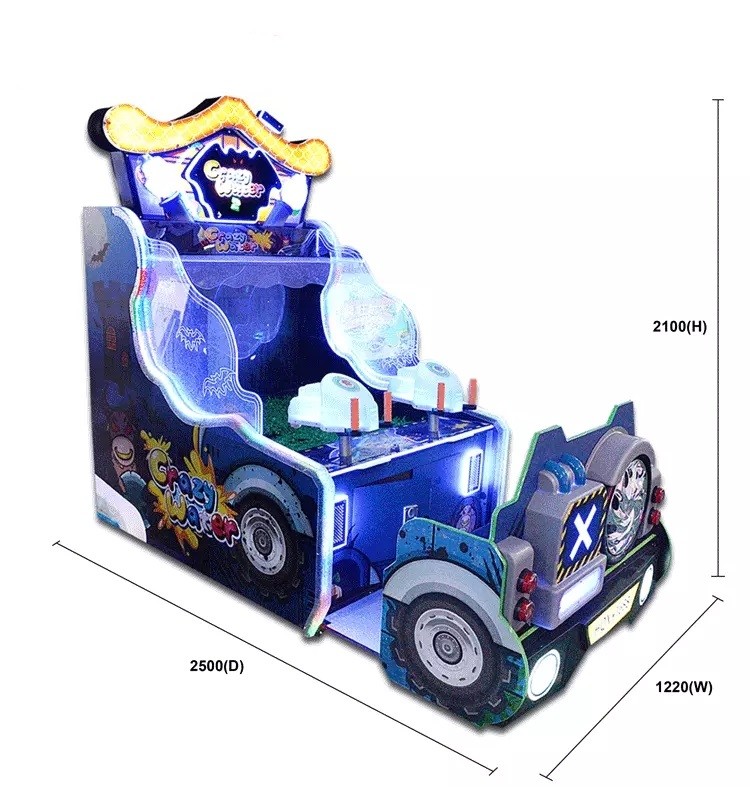 Crazy Water Shooter Game Redemption Arcade Machines W2500*D1220*H2100