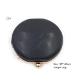 Buy cheap Bag accessories custom round gold plastic box clutch frame metal purse frame from wholesalers