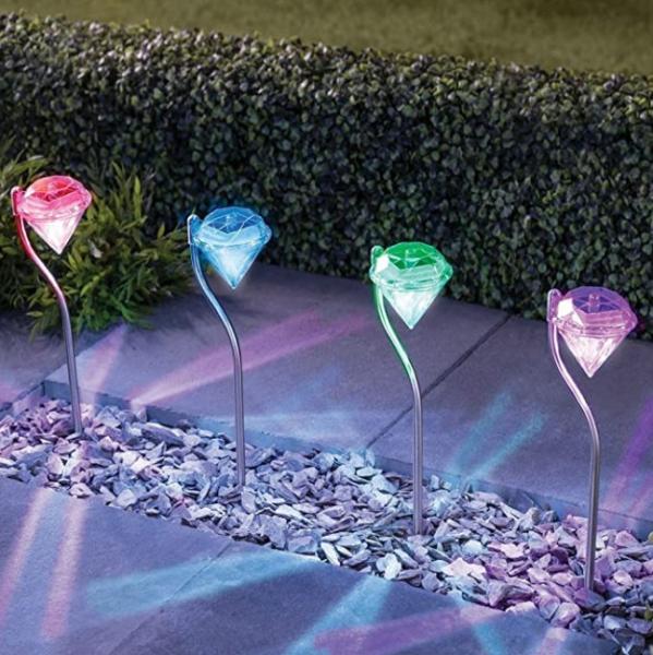 Buy cheap Color Changing 1.2V 40mA 5W LED Solar Garden Stake Lights from wholesalers