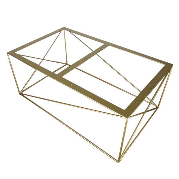 Buy cheap Living Room Metal Furniture Frame , Rose Gold Coffee Table Metal Frame from wholesalers