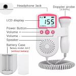 Ultrasonic Heartbeat Detector Monitor Home Pregnancy Pregnant Fetal Heartbeat