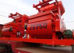 750L Electric Twin Horizontal Shafts Concrete Mixer Machine 0.75 m3 Discharge