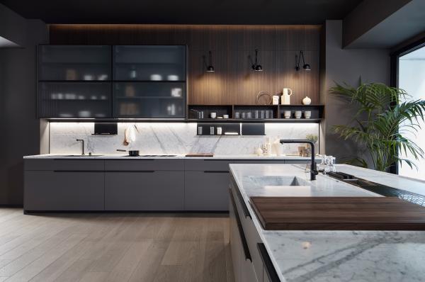 Buy cheap L Shaped Lacquer Kitchen Cabinet Tailored Custom Modern Kitchen Cabinets from wholesalers