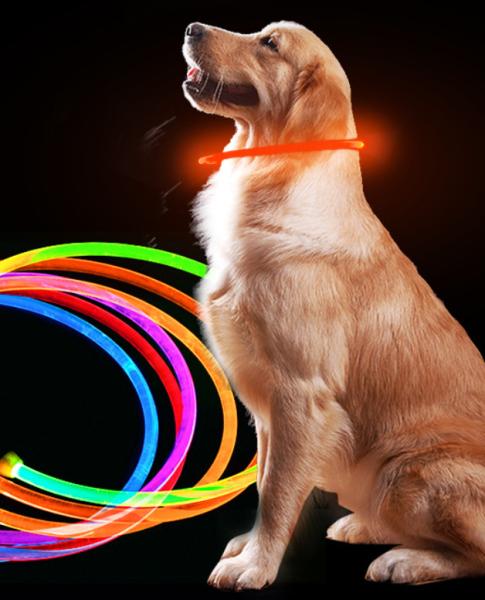 Buy cheap Rechargeable Led Leather Dog Collars Light Up Flashing Dog Collar from wholesalers