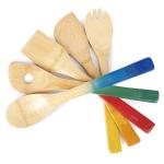 Buy cheap Colorful Bamboo Kitchen Supplies Bamboo Cooking Utensils With Spoon Spatula from wholesalers