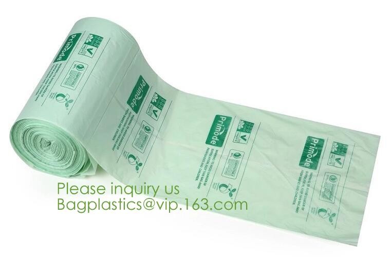 100% Eco-friendly Material Certified PLA Compostable Bag,Corn Starch T Shirt Bag Meet EN13432 BPI Biodegradable And Comp