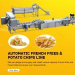 380V Food Processing Equipment Automatic Potato Processing Line Cassava Chips