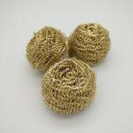 Professional Pure Copper Wire Cleaning Ball Pot Cleaning Wire Brass Scourer
