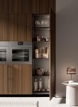 Customized Classic Wood Kitchen Cabinets Storage Solutions With White Cabinet