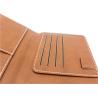 Buy cheap 7.5x13.5cm Leather Passport Holder Cover , EN17 Blind Debossing Mens Leather Pocket Wallet from wholesalers
