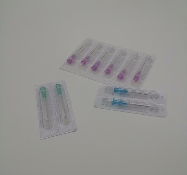 Buy cheap Green Yellow Disposable Injection Syringe And Needle Inclined Out Diameter 3mm 11G from wholesalers