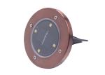 1.2 V Solar Powered Yard Lights Silver Brown Stainless Steel Easy Installation