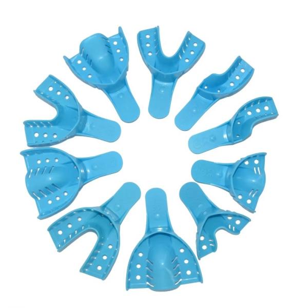 Buy cheap 10pcs/Bag Disposable Ortho Impression Tray Plastic Multi Size Dental Impression Tray from wholesalers