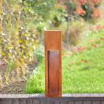 Corten Steel Led Garden Bollard Lights Outdoor Create Inviting Ambiance