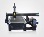 cnc router four spindles rotary devices flat round materials carving rotary cnc