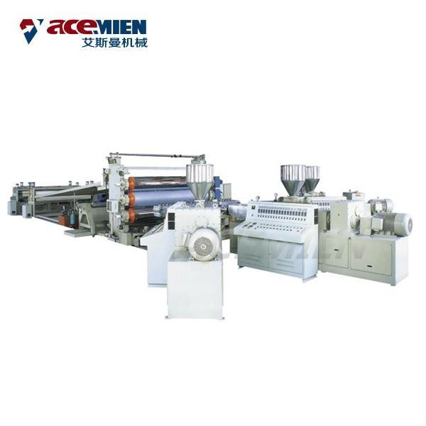 Buy cheap Automatic SPC Flooring Machine Stone Plastic PVC Click Sheet Thickness 2-8mm from wholesalers