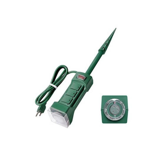 Buy cheap 3 outlet Power Strip Garden and Outdoor Extension Socket With Light from wholesalers