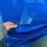 Buy cheap Water Resistant HDPE Tarpaulin for Roof Tent and Car in Blue Silver Color Waterproof from wholesalers