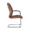 Buy cheap Executive Visitor PU Leather Office Swivel Chairs BIFMA Foam Armrest Padding from wholesalers