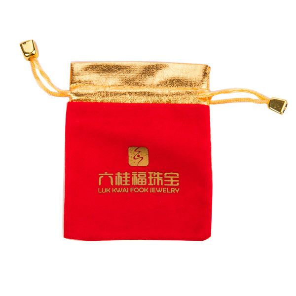Recycled Velvet Jewellery Pouches , Fashion Convenient Drawstring Jewelry Bags