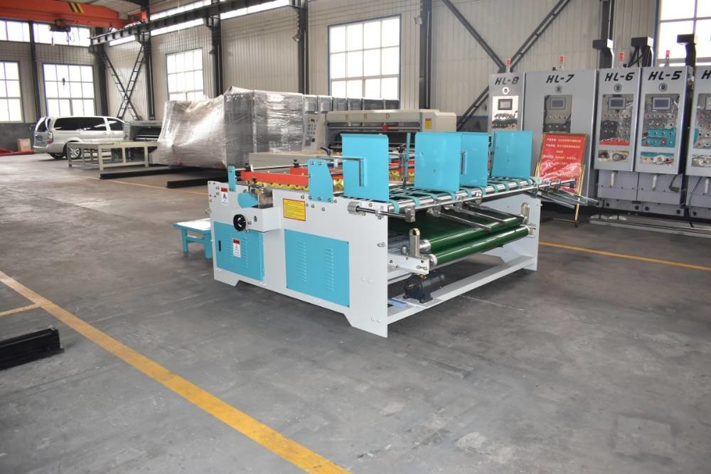 380V Carton Box Production Line Semi Automatic Folding Gluing Machine