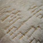 Stylish Faux Fur Throw Blanket Nondisposable Luxury Embroidered Minky Throw
