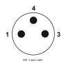 Buy cheap RIGOAL M8 Waterproof Connector 3 Pins Male 90 Degree Shielded Circular Cable Connectors from wholesalers