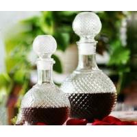 Buy cheap Unique shaped red wine glass bottle made in china product