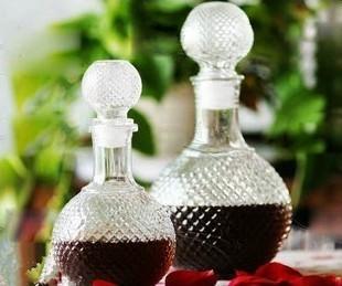 Buy cheap Unique shaped red wine glass bottle made in china from wholesalers