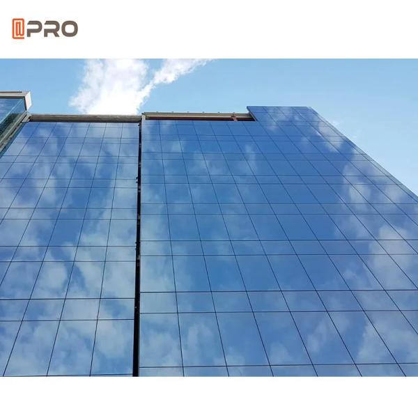Buy cheap Custom blue and white Glass Curtain Walls for Commercial Spaces from wholesalers