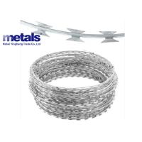 Buy cheap Steel Galvanized Razor Barbed Concertina Wire Fence BTO-22 For Security Protection product