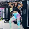 Buy cheap Tie Dye Xl Workout Leggings Polyester Spandex Material Butt Lifting Breathable from wholesalers